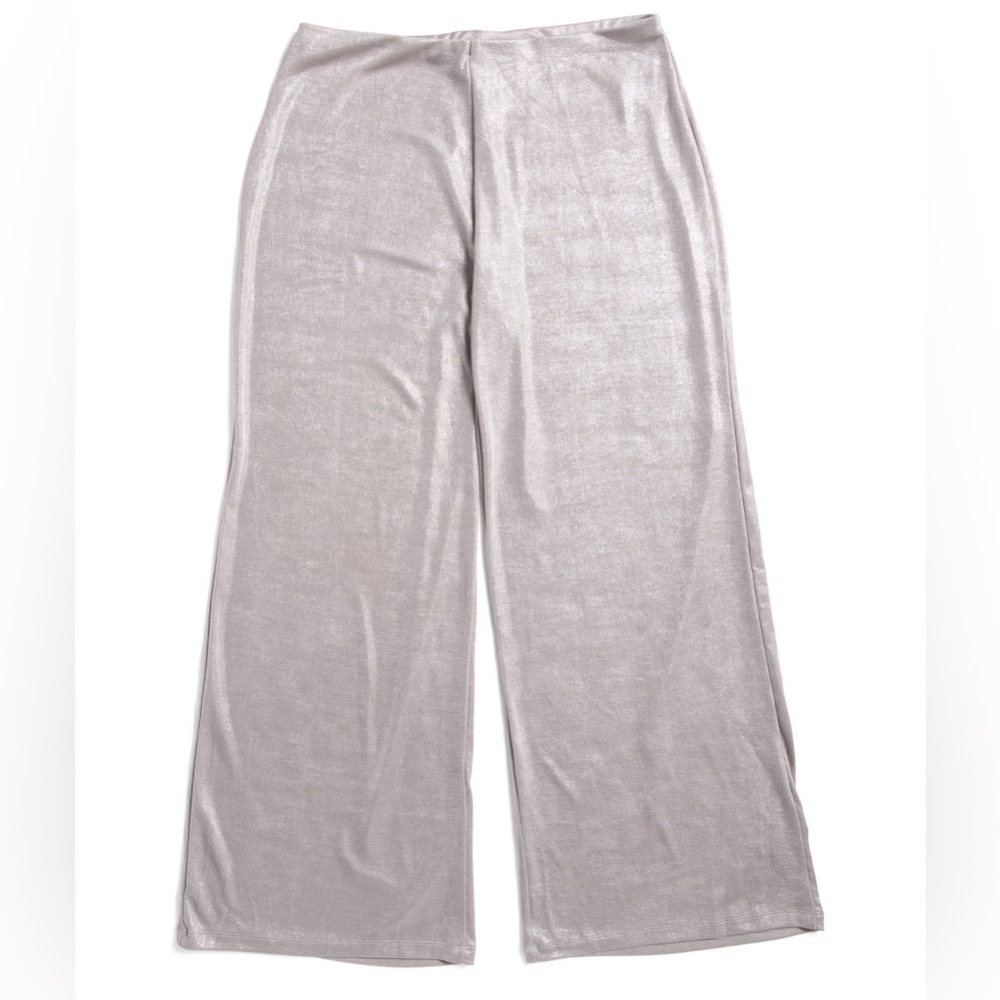 Zara Silver Wide Leg Pants